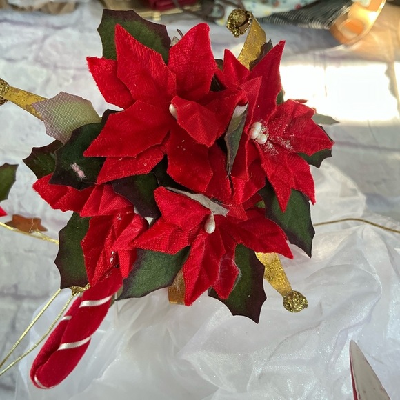 Dept 56 Krinkles Patience Brewster Poinsettia Fairy Queen Christmas Tree Topper - Picture 4 of 15